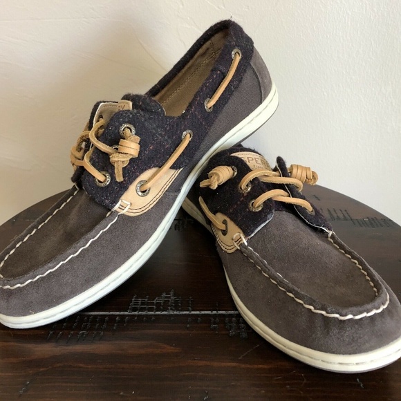 Sperry Shoes - Sperry Top-Sider Songfish Suede Boat Shoe Sz 7.5